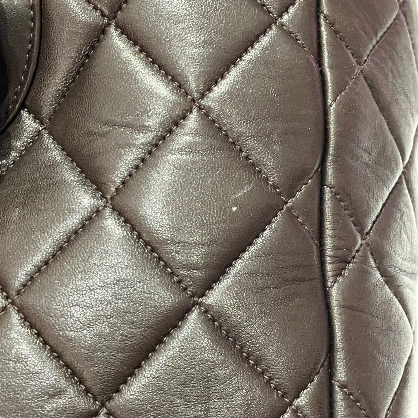 Chanel 1994-1996 Brown Lambskin Large Duma Backpack