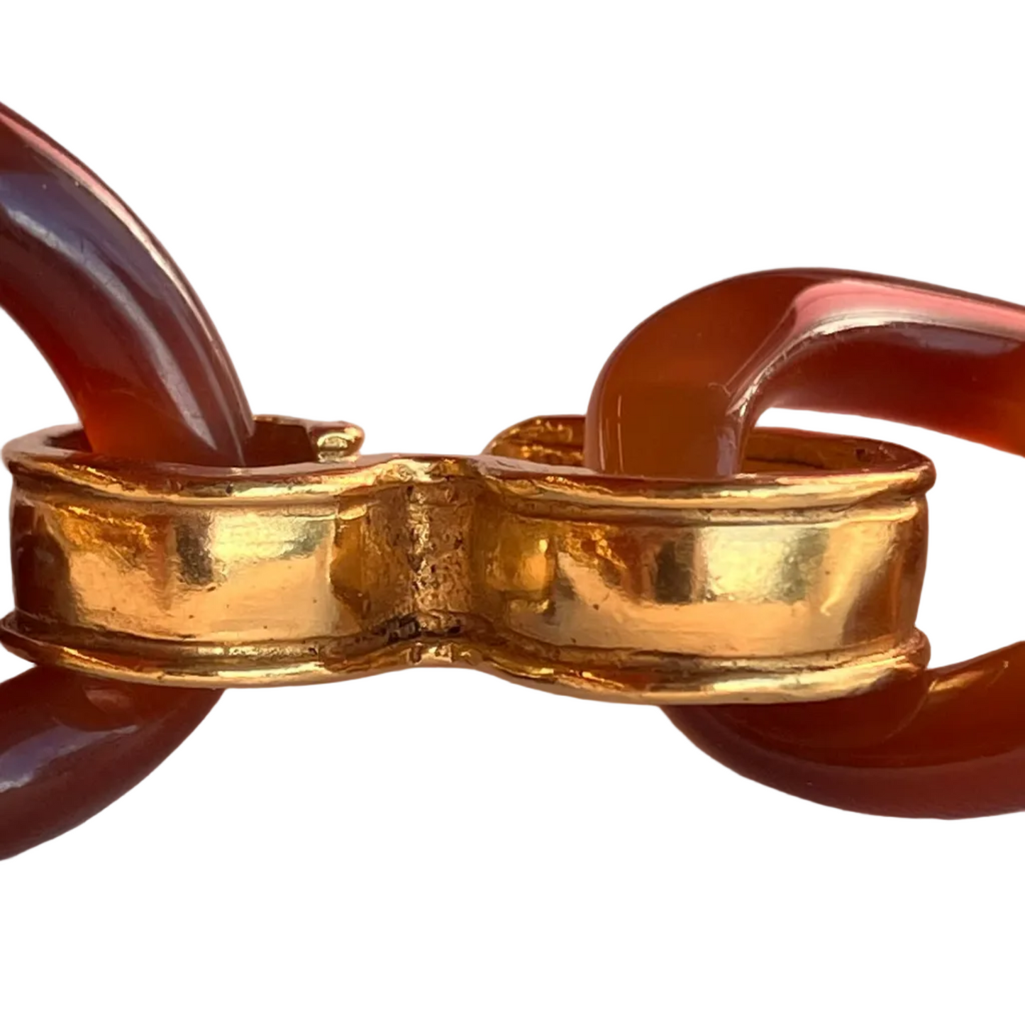 Chanel Acrylic Chain Belt Clover 95P Small Good