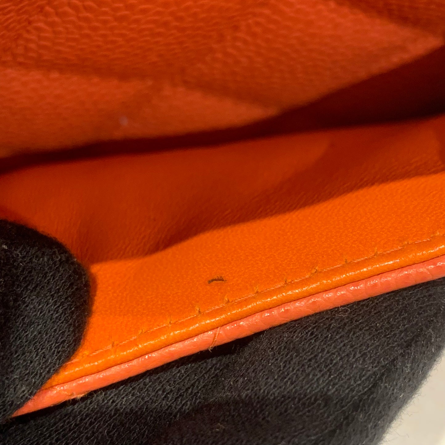 Chanel 2003-2004 Petite Shopping Tote PST Peach Orange Caviar