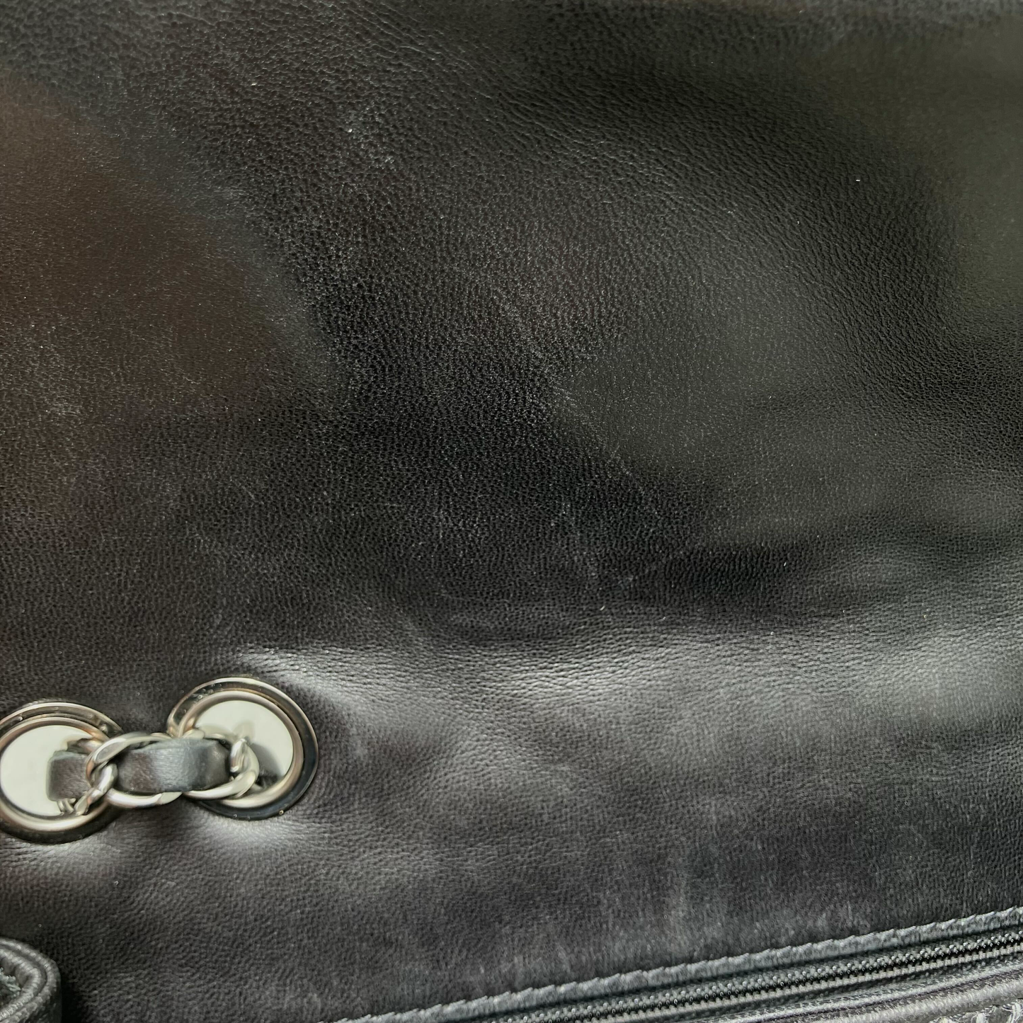 Chanel 2011 Black Tweed Lambskin Patchwork Stitch Shoulder Bag