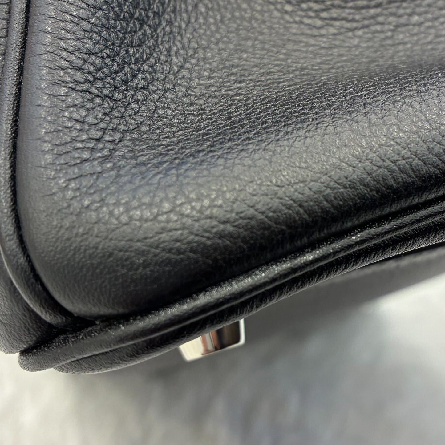 Hermes 2018 Black Evercalf Birkin 30 Handbag