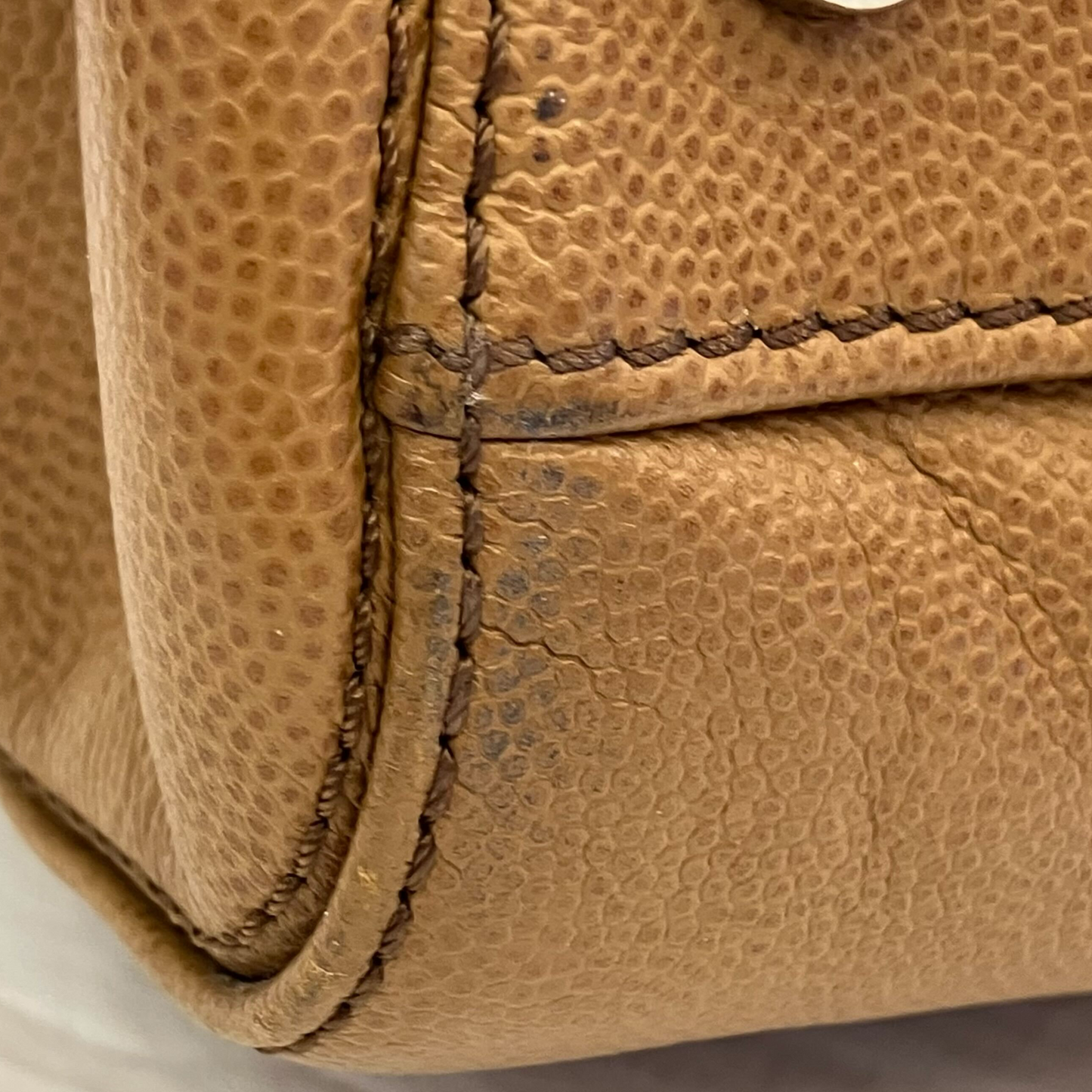 Chanel 2015-2016 Brown Caviar Executive Cerf Tote Bag 2way