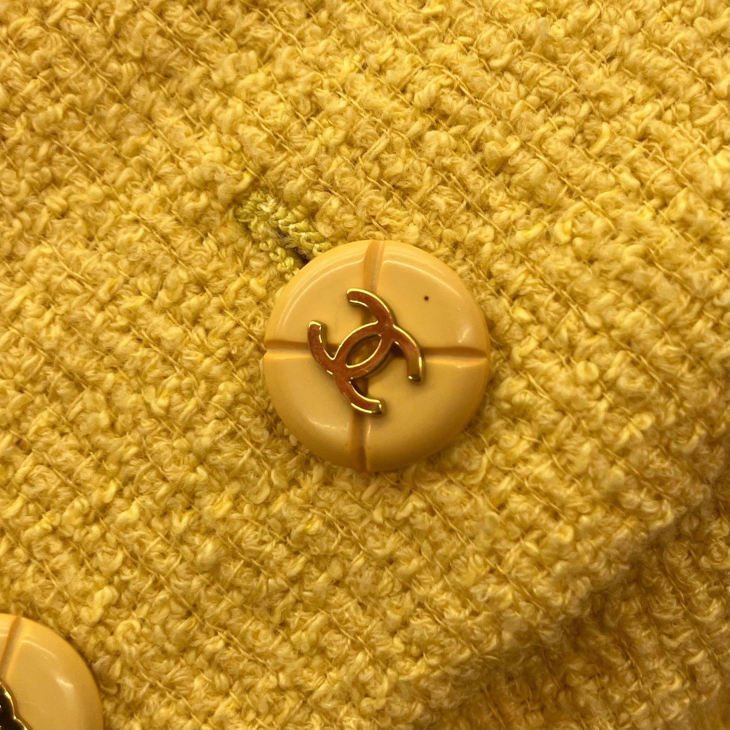 Chanel 1995 Single Breasted Jacket Yellow #40