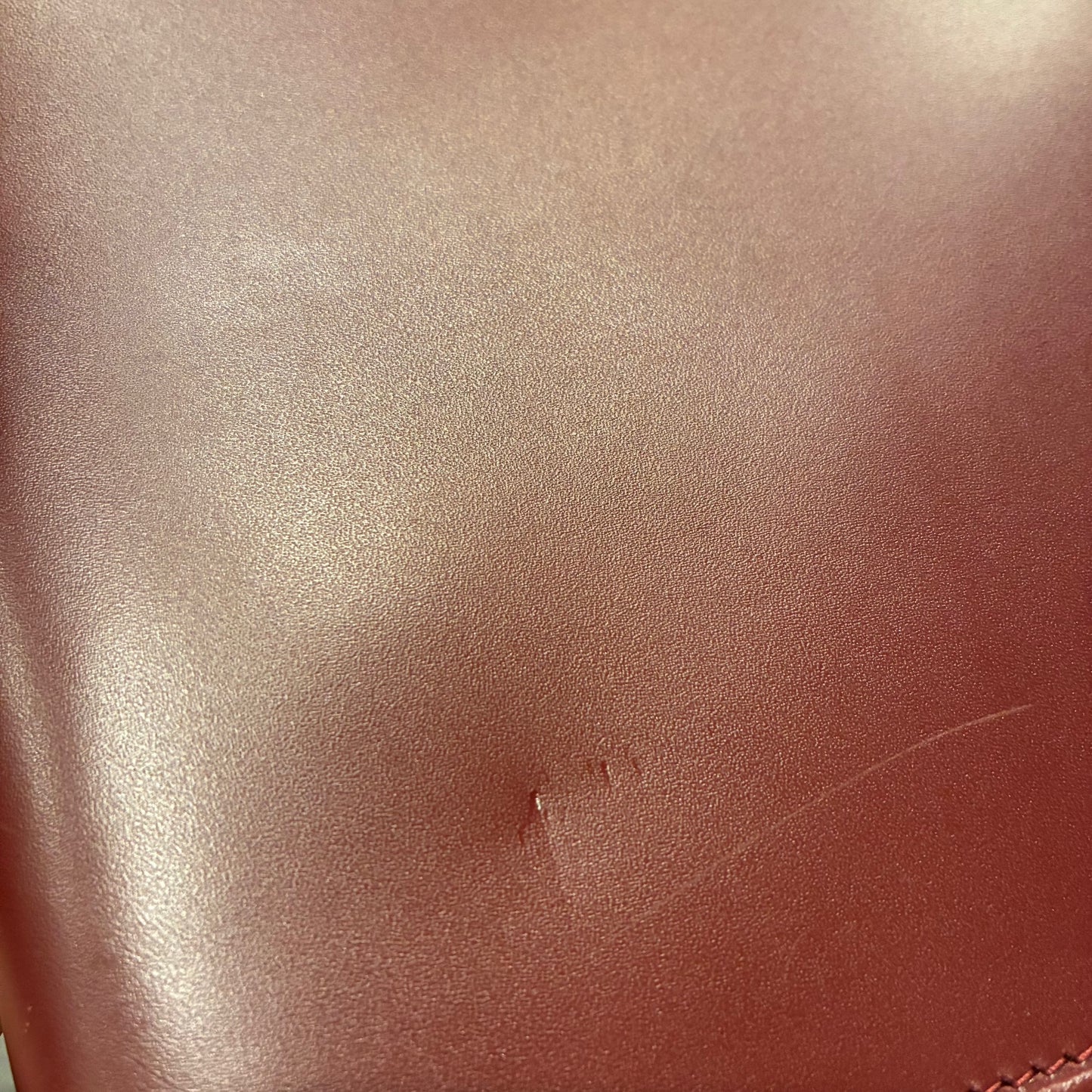 Cartier Bordeaux Leather Handbag