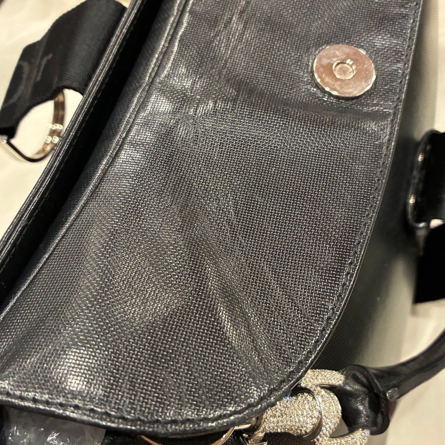 Christian Dior Black Leather Handbag