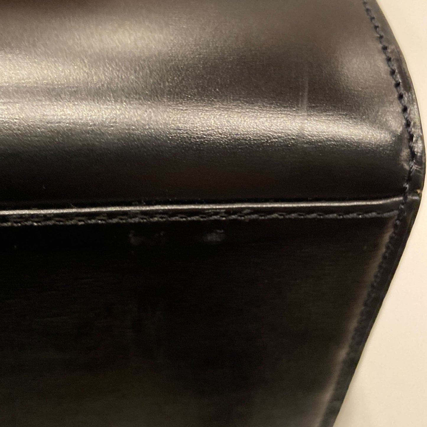 Cartier Black Leather Panthere Tote Handbag