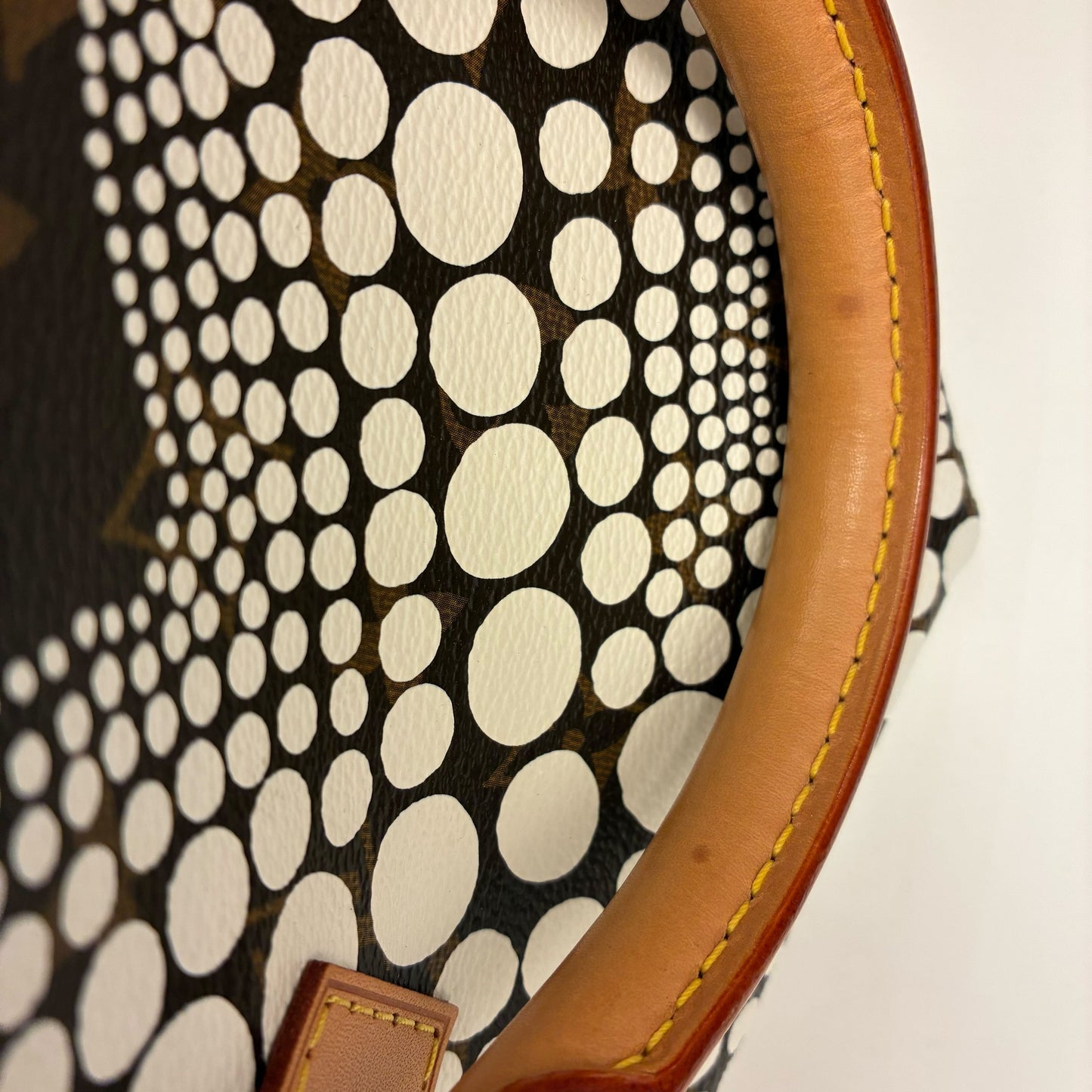 Louis Vuitton Yayoi Kusama 2012 White Monogram Town Speedy 30 Handbag M40690