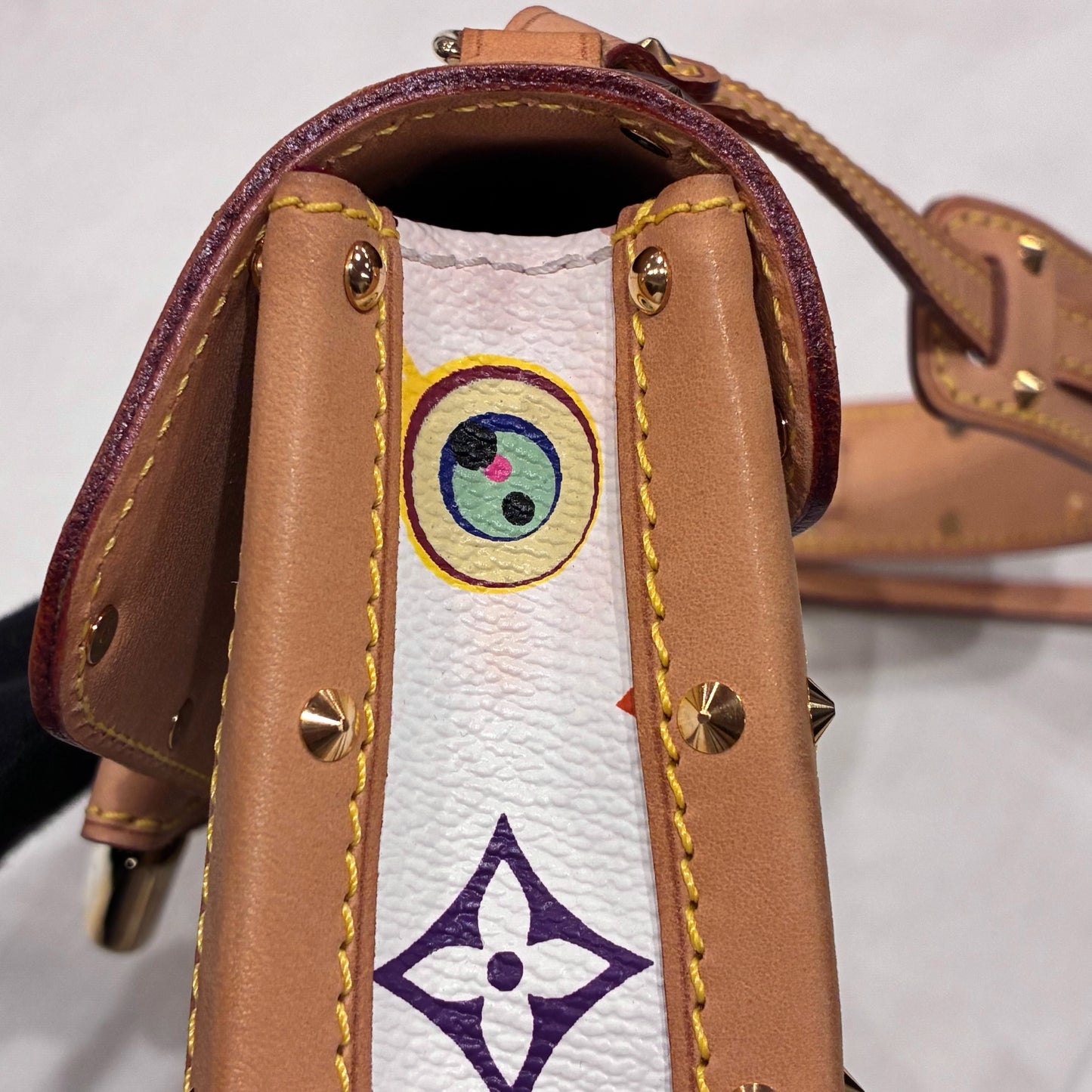 Louis Vuitton 2003 Eye Love Monogram Pochette Eye Miss You M92055