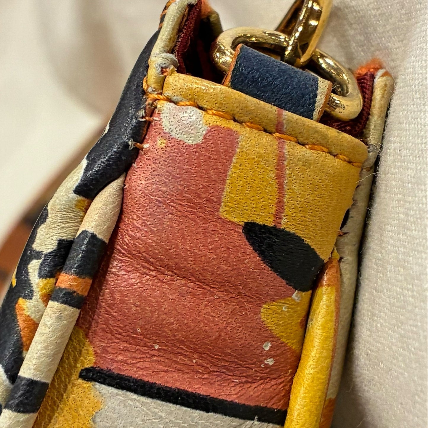 Christian Dior Brown Leather Saddle Handbag