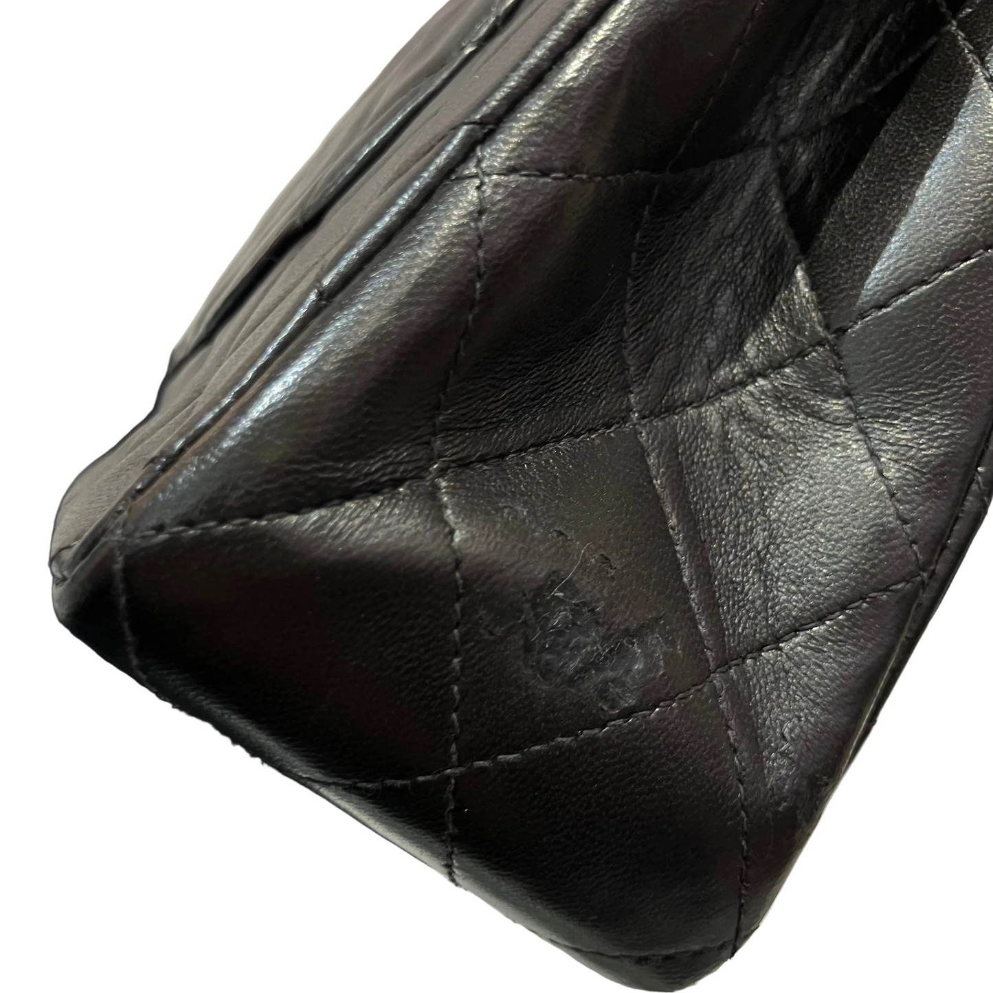 Chanel Black Lambskin Medium Classic Double Flap Shoulder Bag