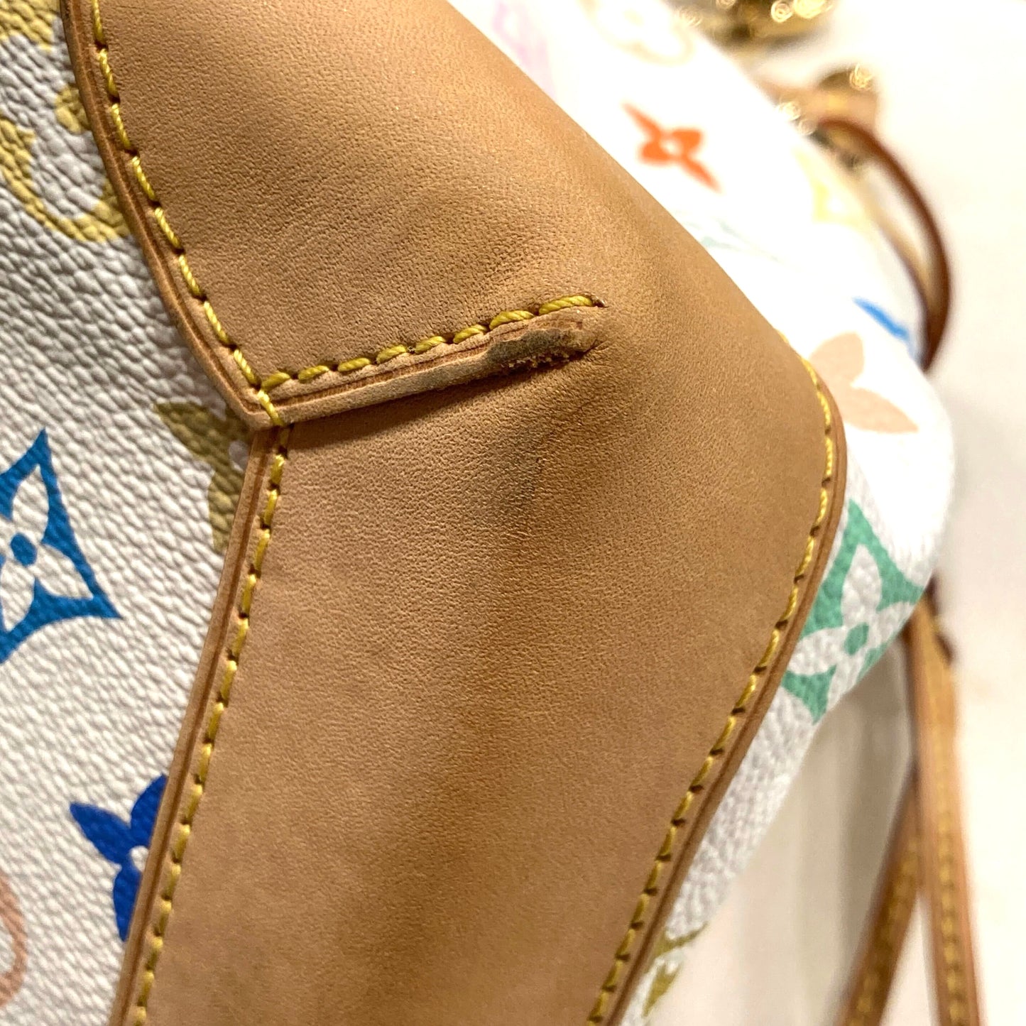 Louis Vuitton 2008 White Monogram Multicolor Ursula Handbag M40123