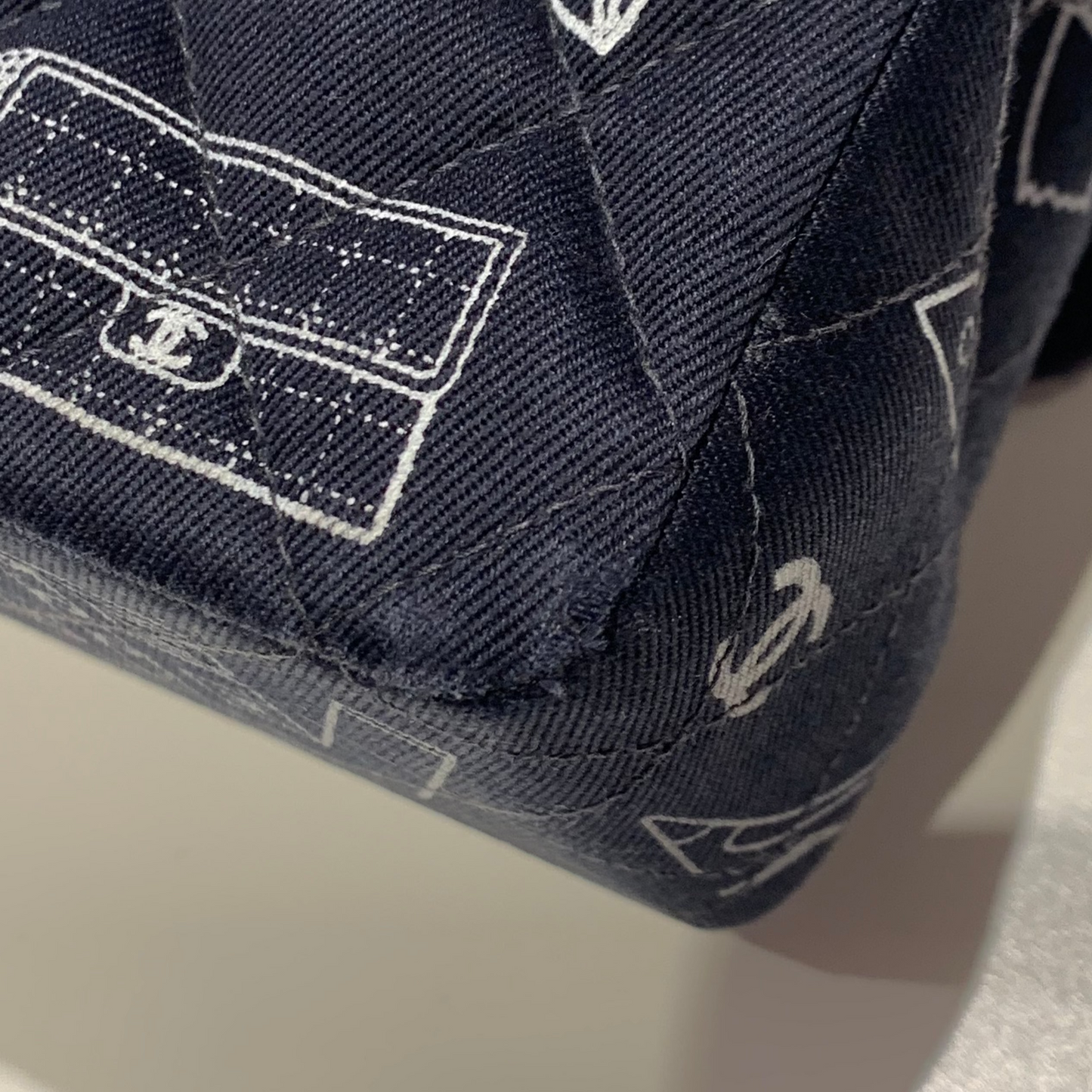 Chanel 2001-2003 Canvas Medium Classic Double Flap Bag