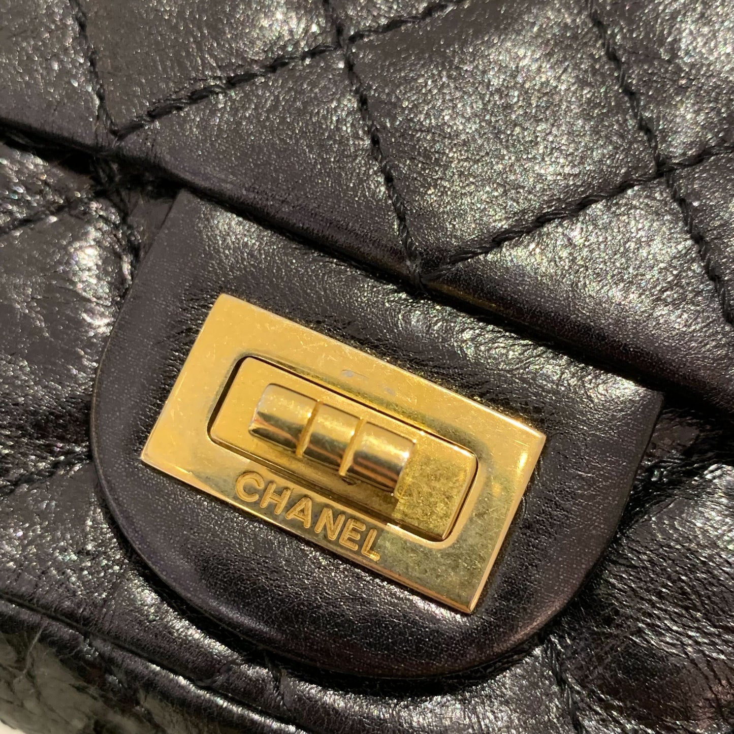 Chanel 2008-2009 Black Calfskin Mademoiselle Lock Double Sided Flap Shoulder Bag