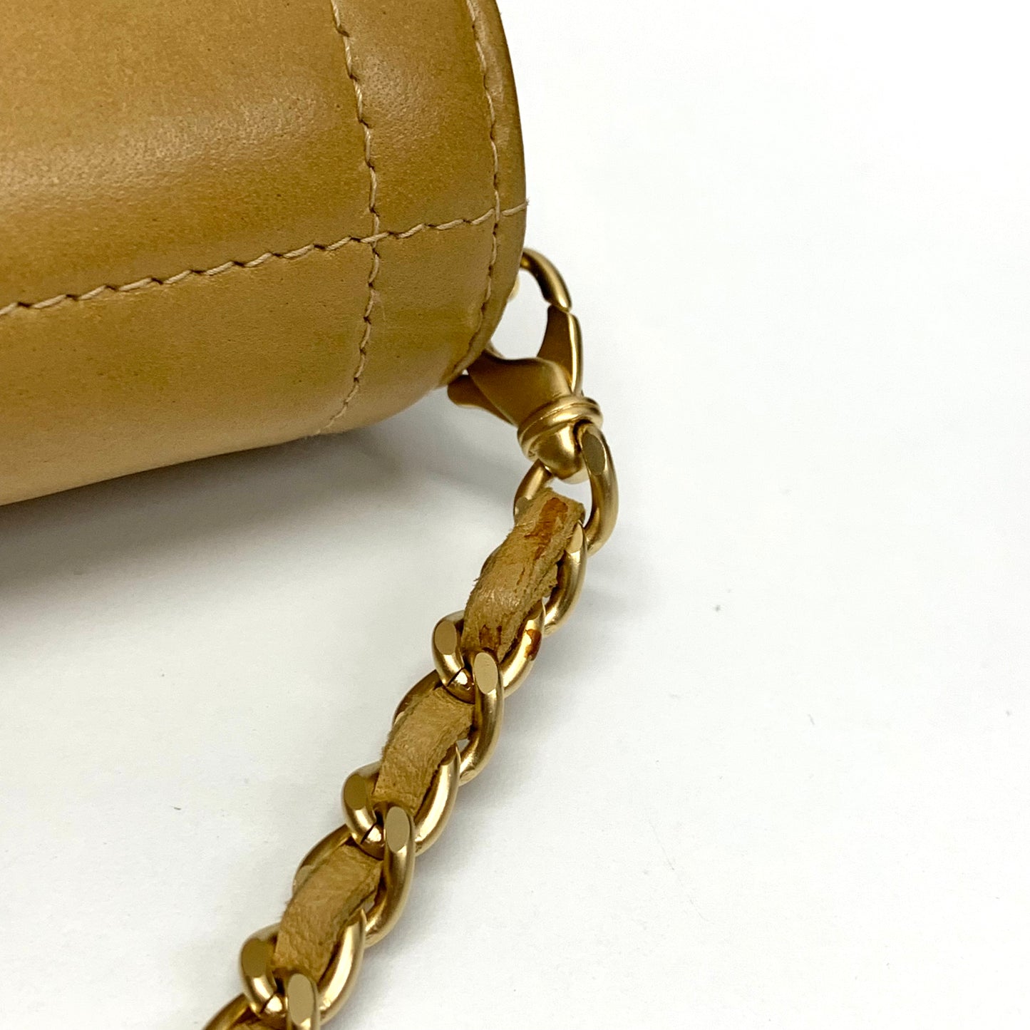 Chanel Beige Lambskin Coco Bar East West Shoulder Bag