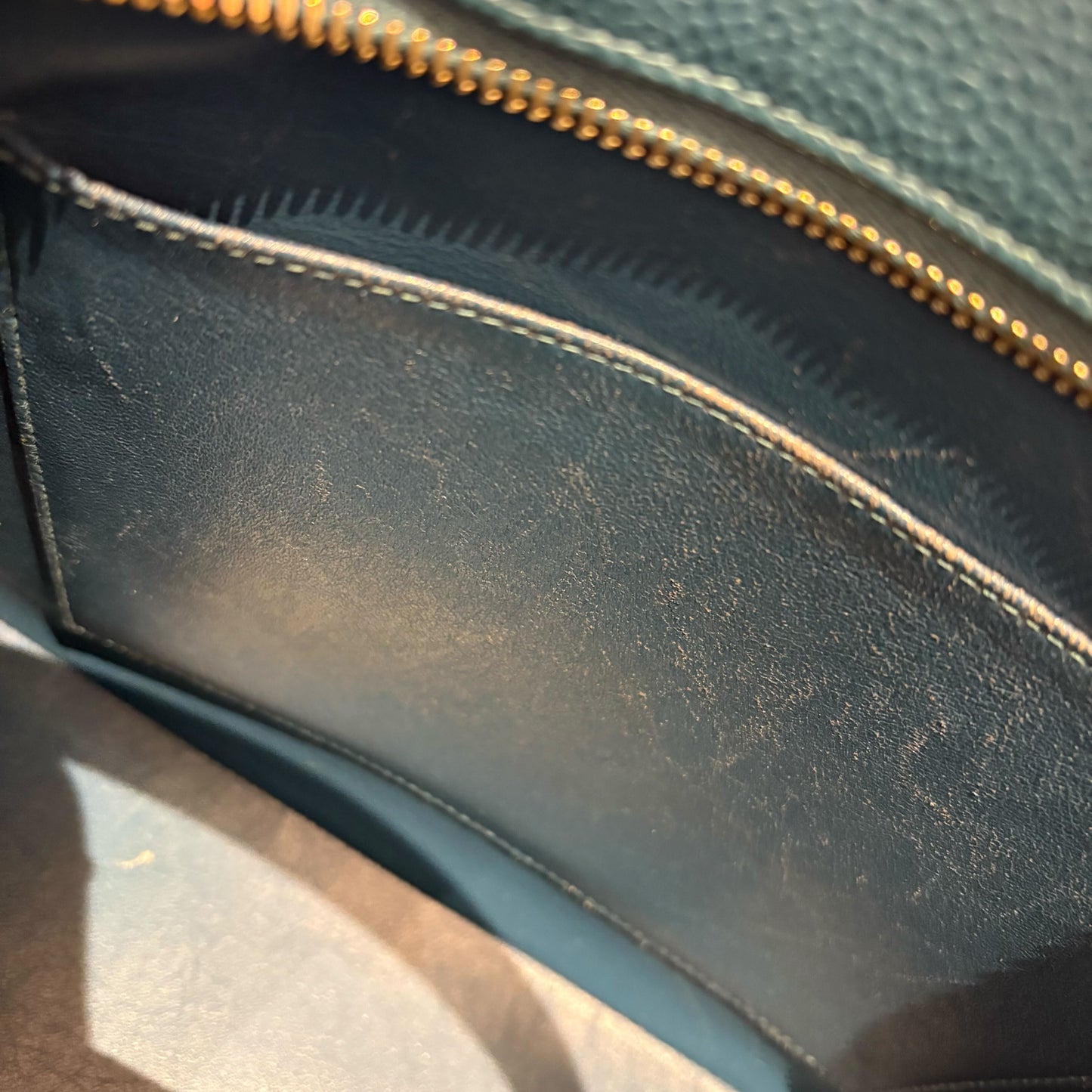 Chanel 2002-2003 Blue Caviar Skin Medallion Tote Handbag