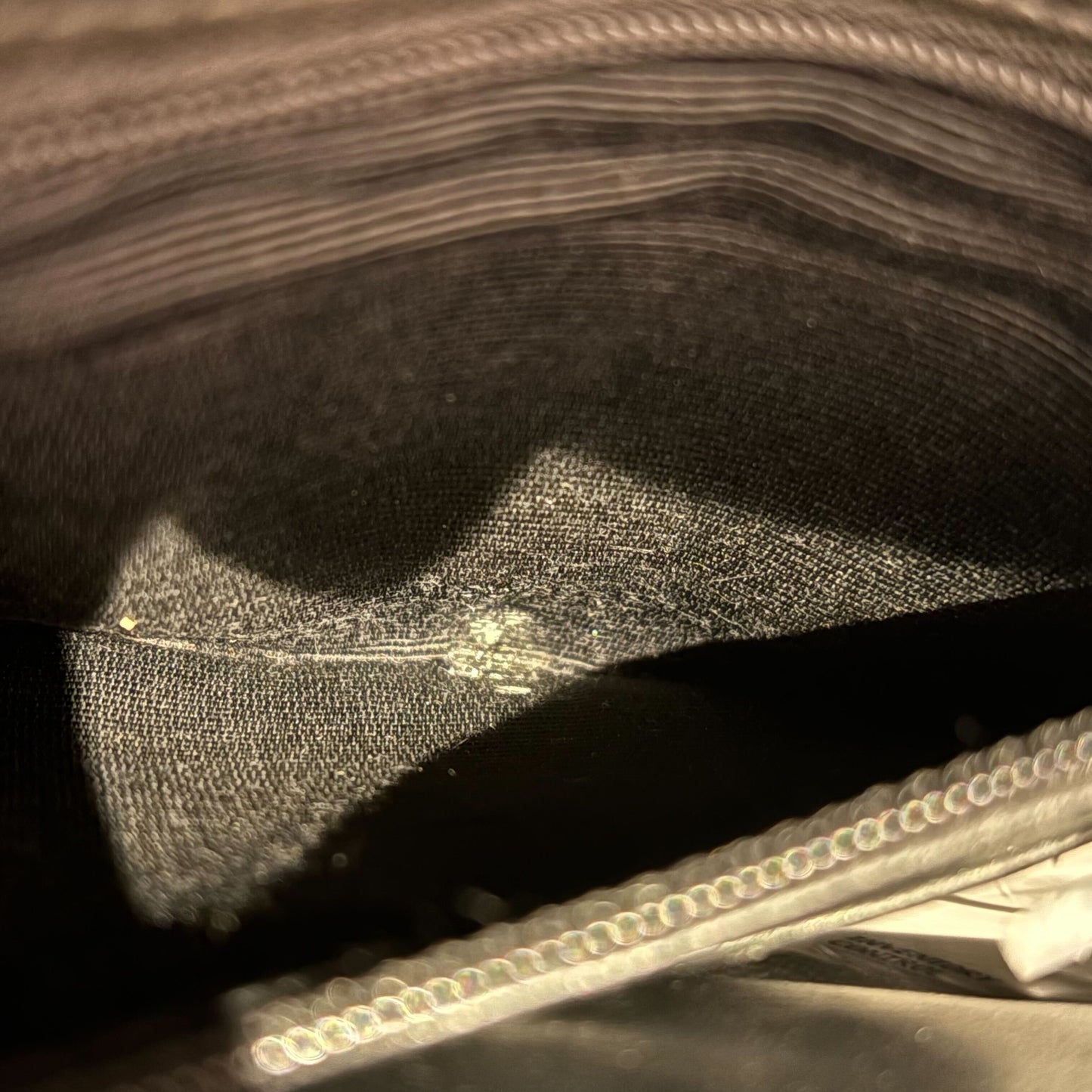 Chanel Black Cotton Mini Classic Square Flap Shoulder Bag 17