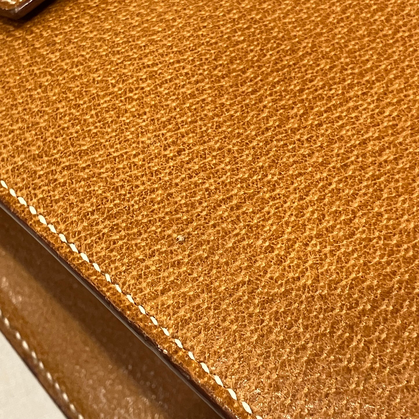 Hermes Natural Pigskin Kelly 32 Sellier Handbag