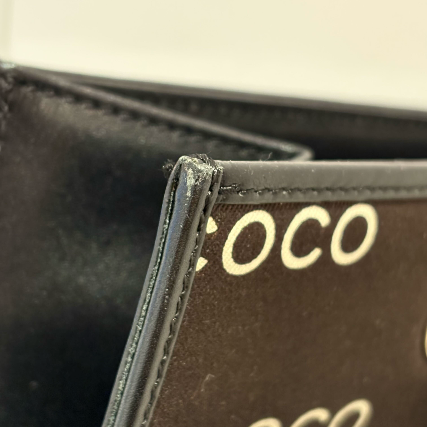 Chanel 2002-2003 Black Canvas COCO Tote Bag