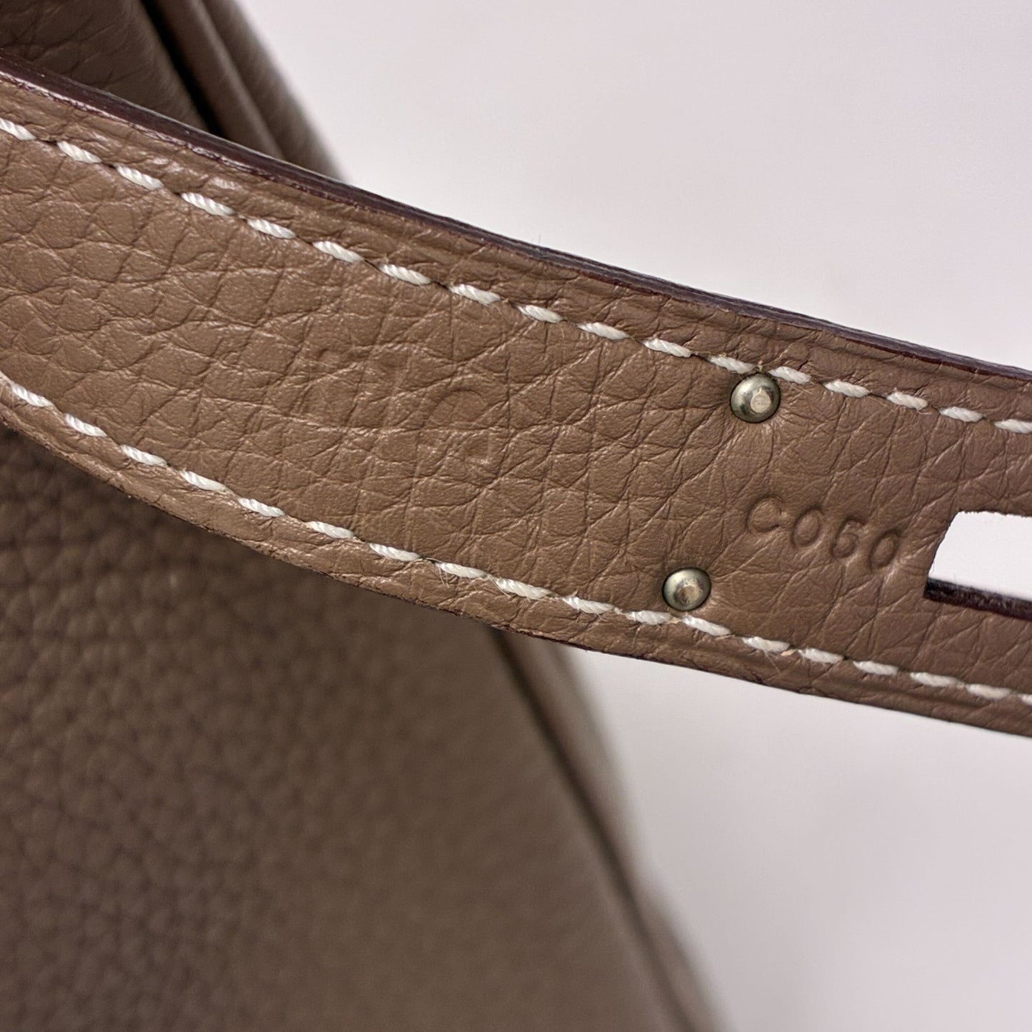 Hermes Etoupe Gray Togo Birkin 30 Handbag