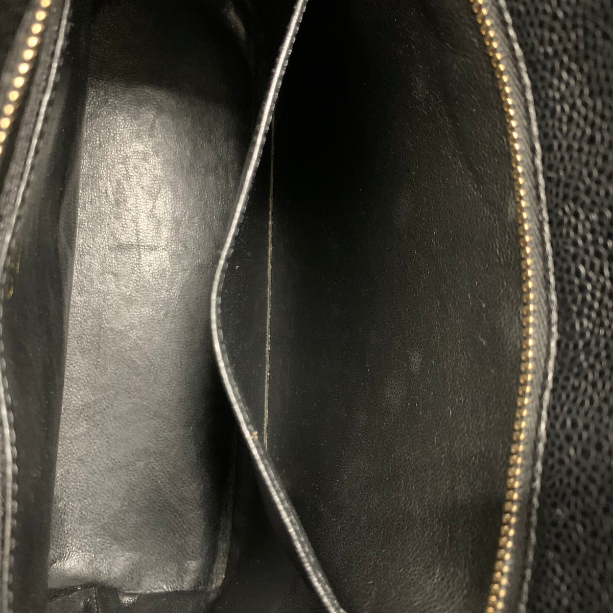 Chanel 2003-2004 Black Caviar Medallion Tote Handbag