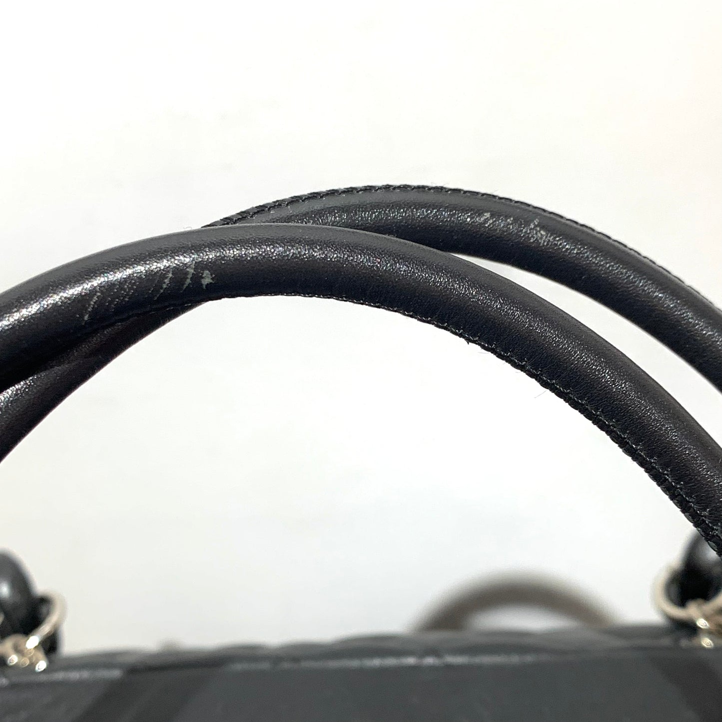 Chanel * 2004-2005 Black Calfskin Cambon Ligne Tote Handbag