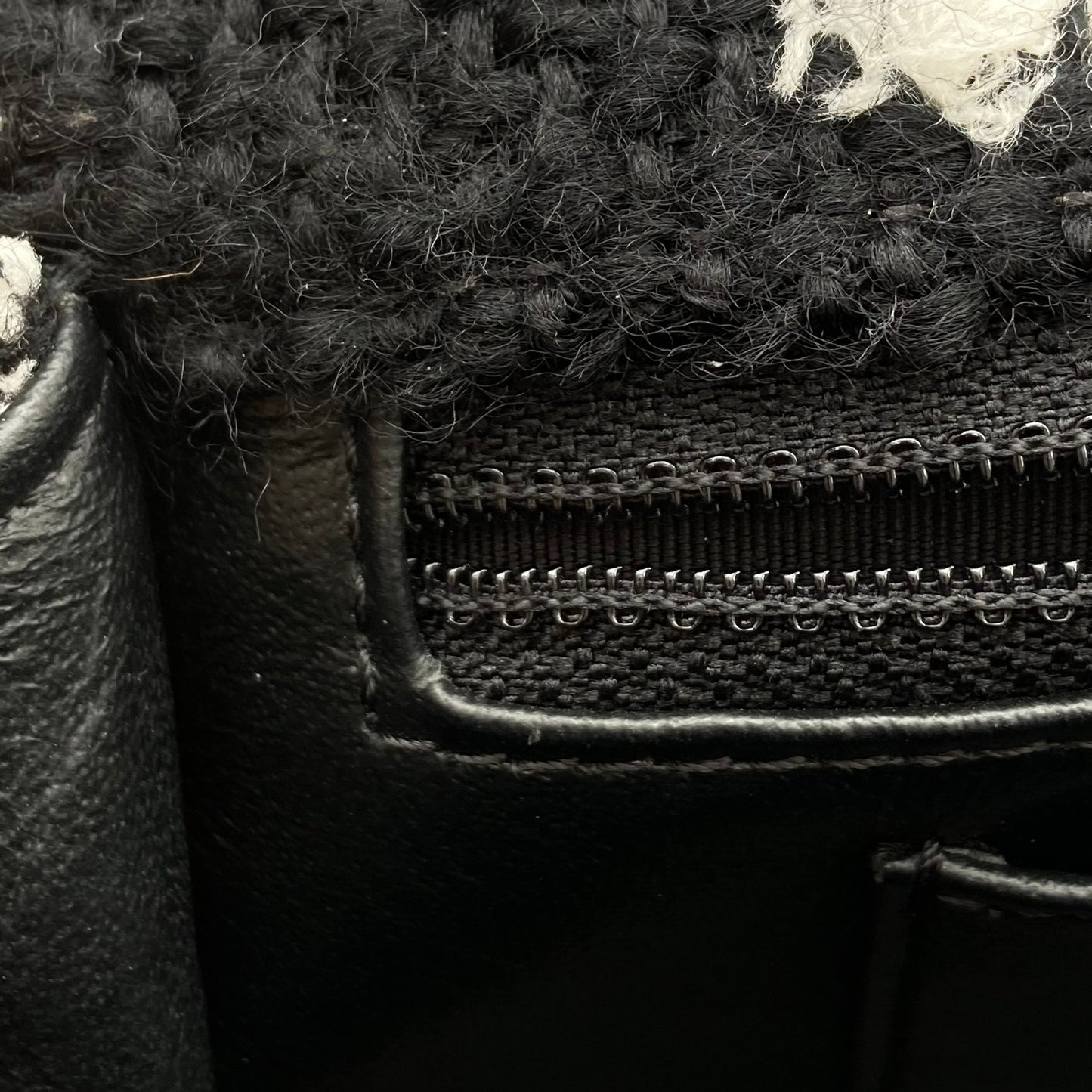 Chanel 2015-2016 Black Tweed Elementary Chic Flap Shoulder Bag