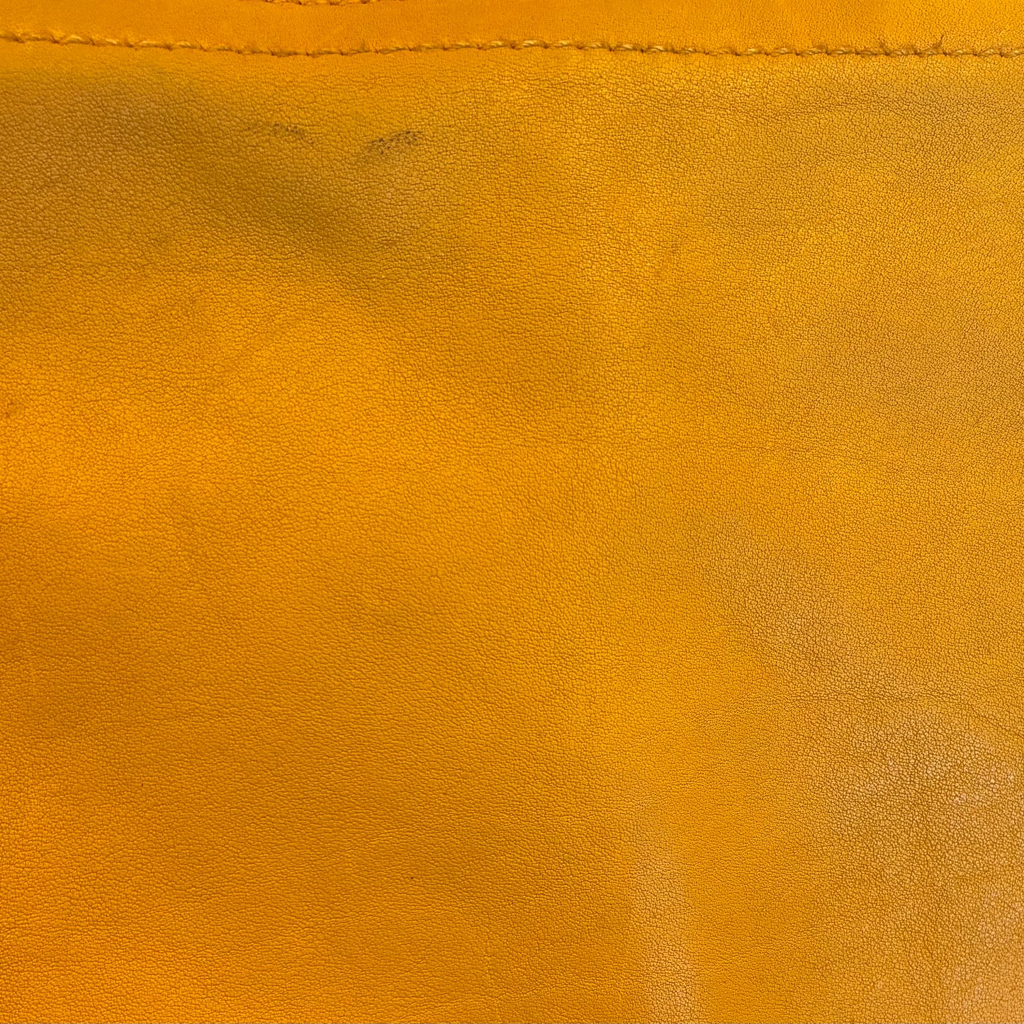 Christian Dior Yellow Gaucho Shoulder Bag