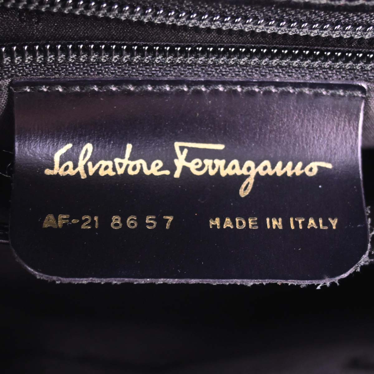 Salvatore Ferragamo Black Gancini 2way Shoulder Handbag