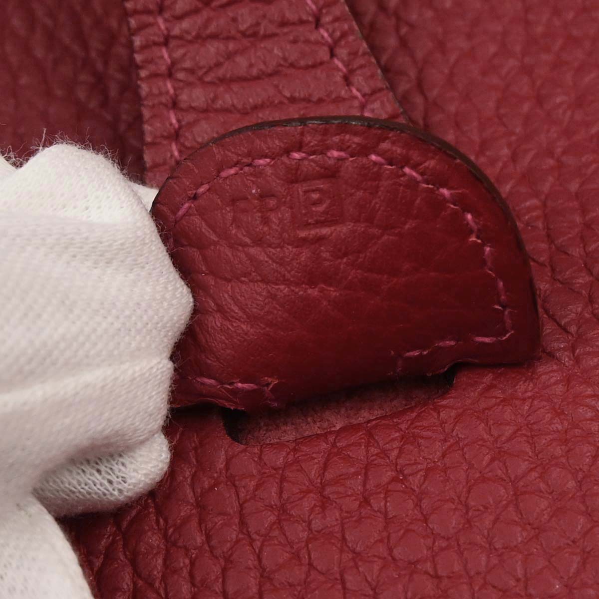 Hermes Rouge Garance Taurillon Clemence Evelyne 3 29 PM Shoulder Bag