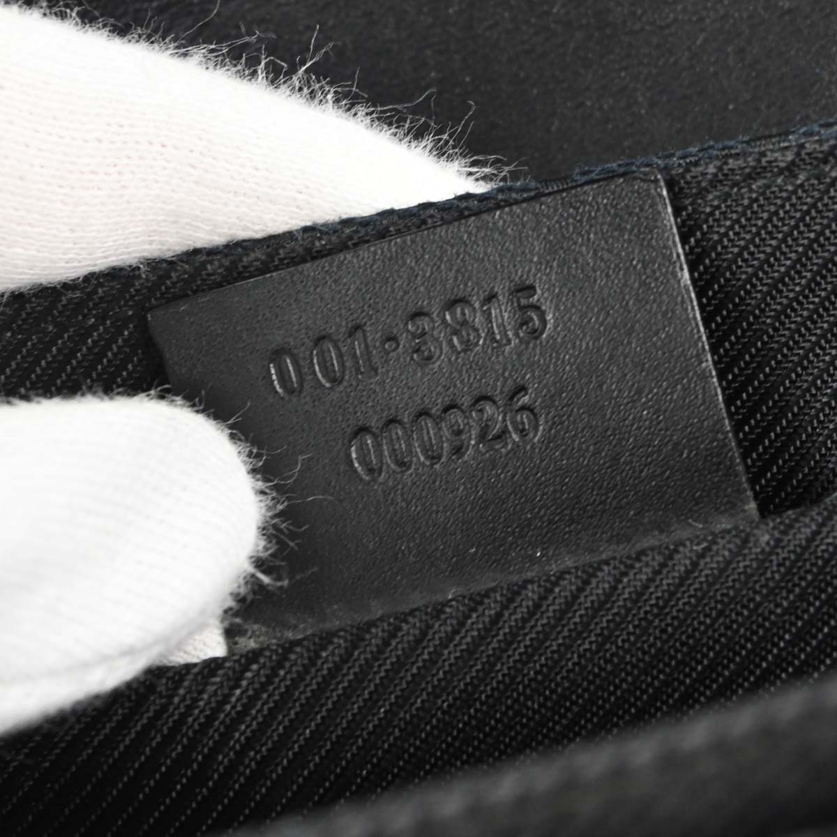 Gucci Black Canvas GG Handbag