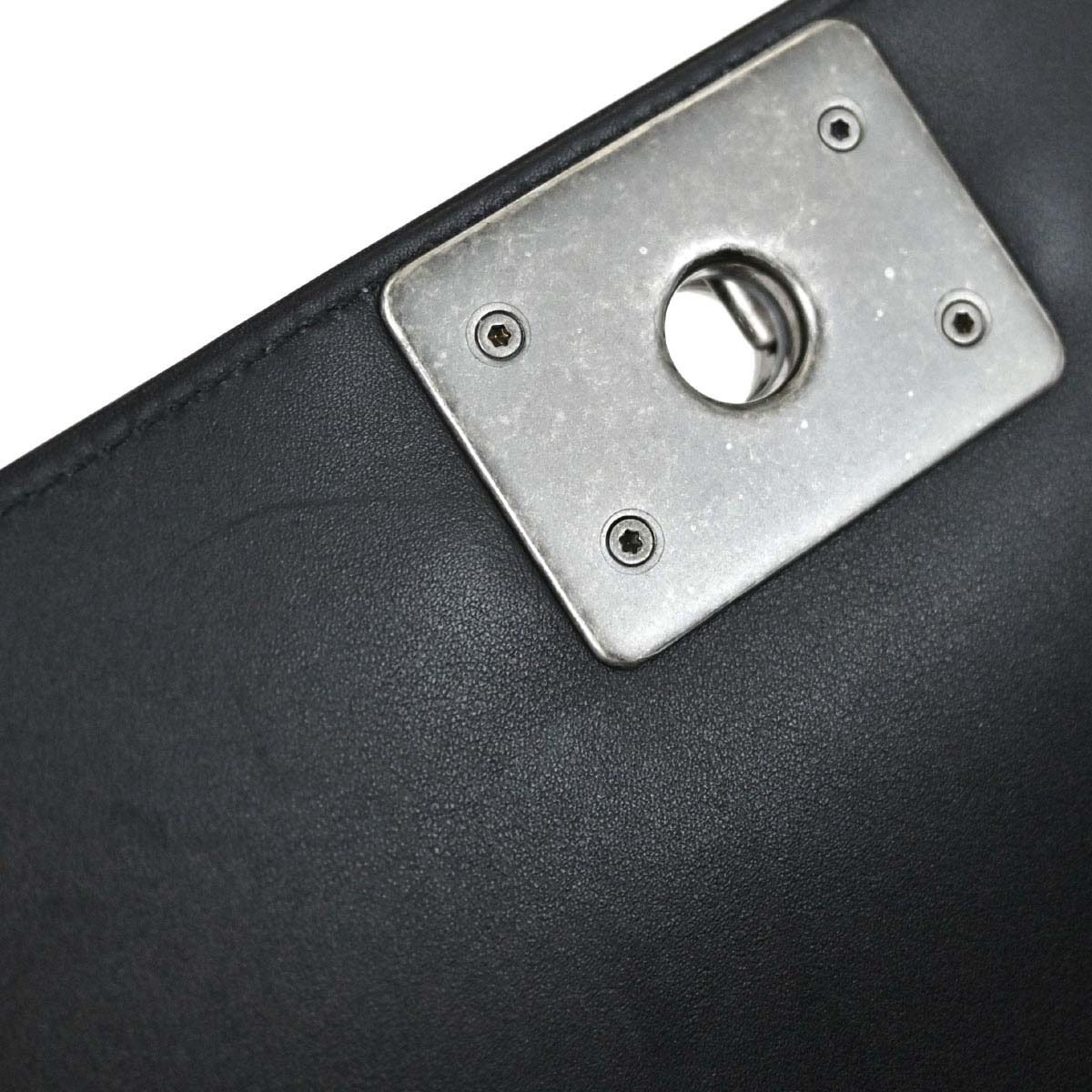 Boy Chanel Black Crystal Studded Calfskin Small Chain Shoulder Bag