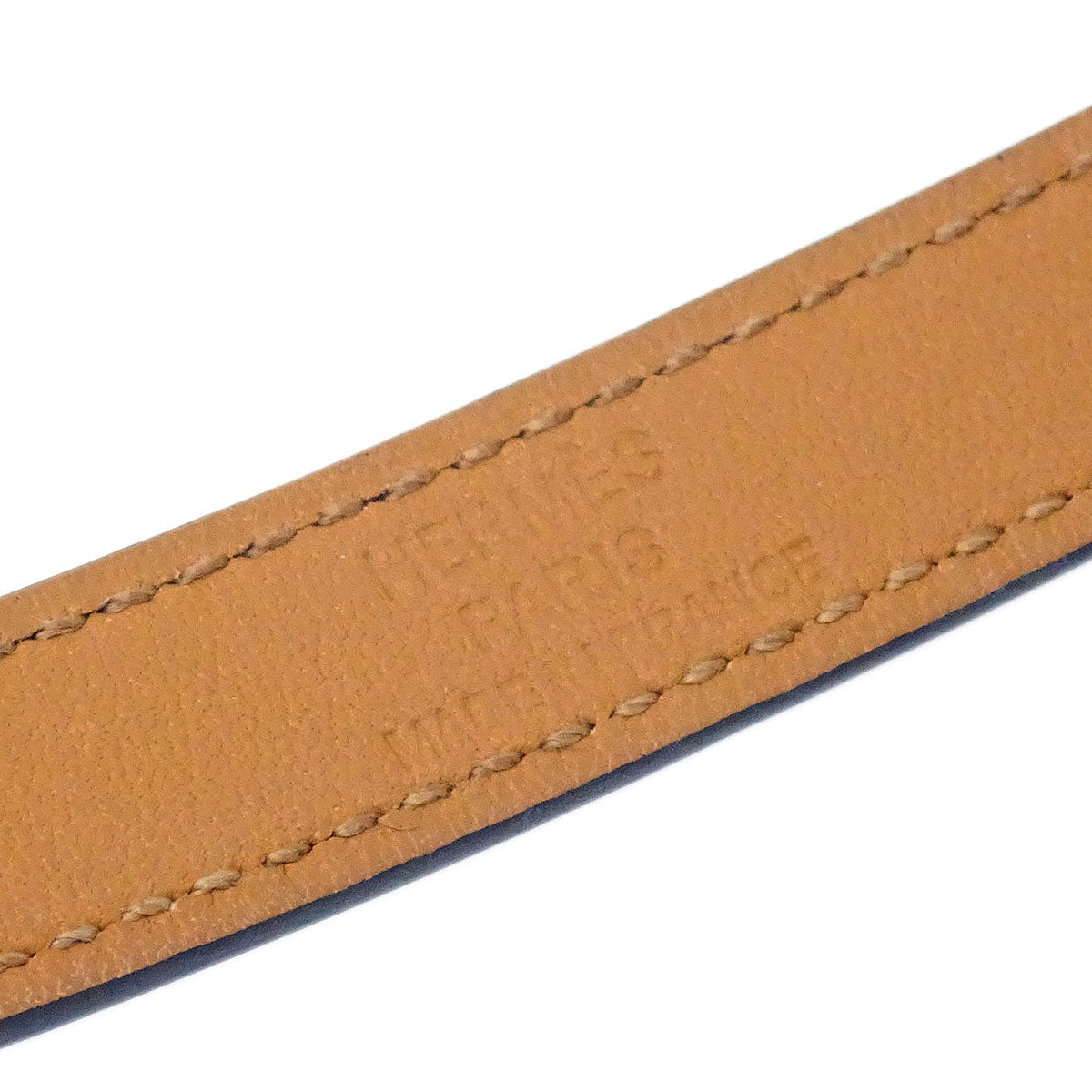 Hermes Black Box Calf Kelly Double Tour Bracelet Bangle #S