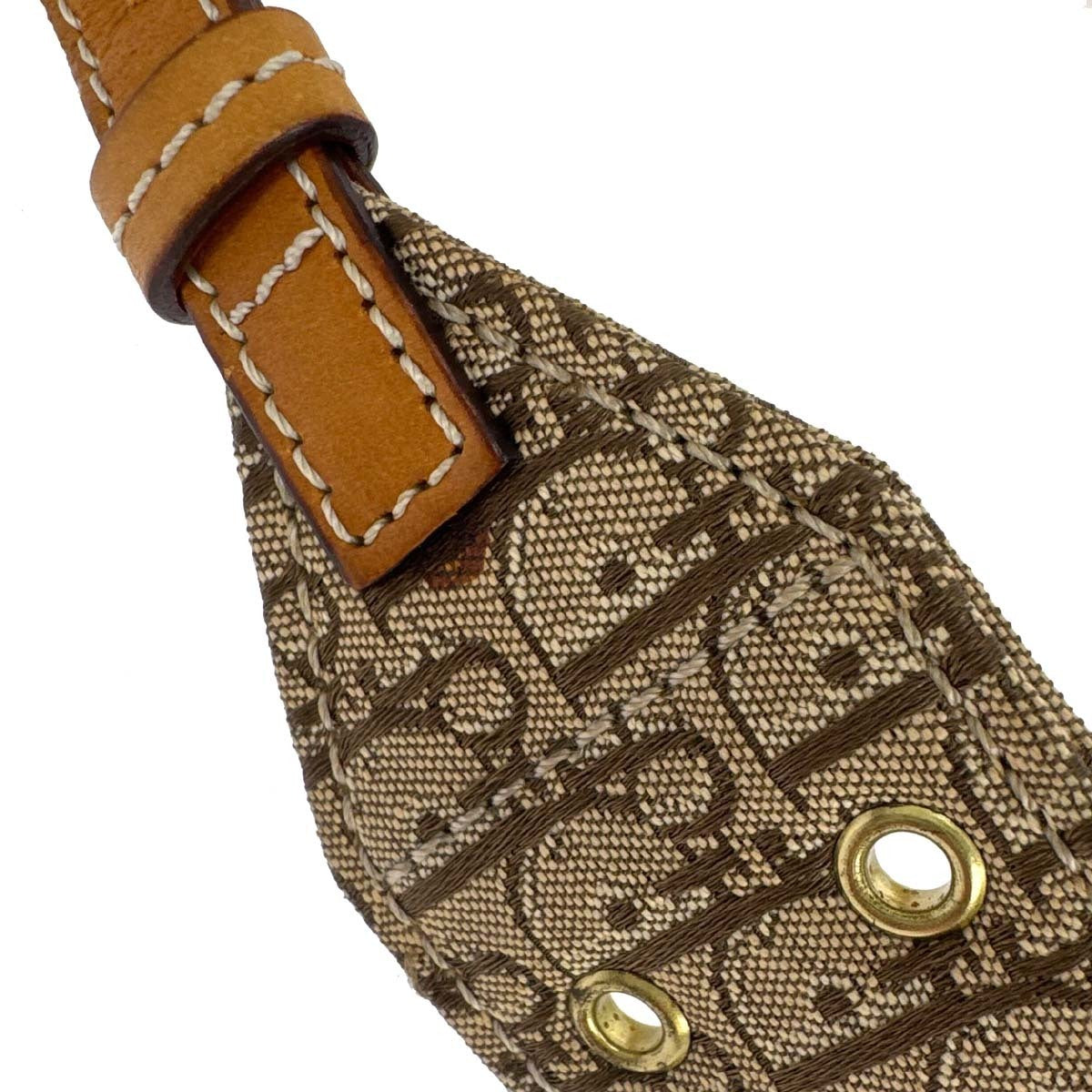 Christian Dior Brown Beige Street Chic Trotter Handbag