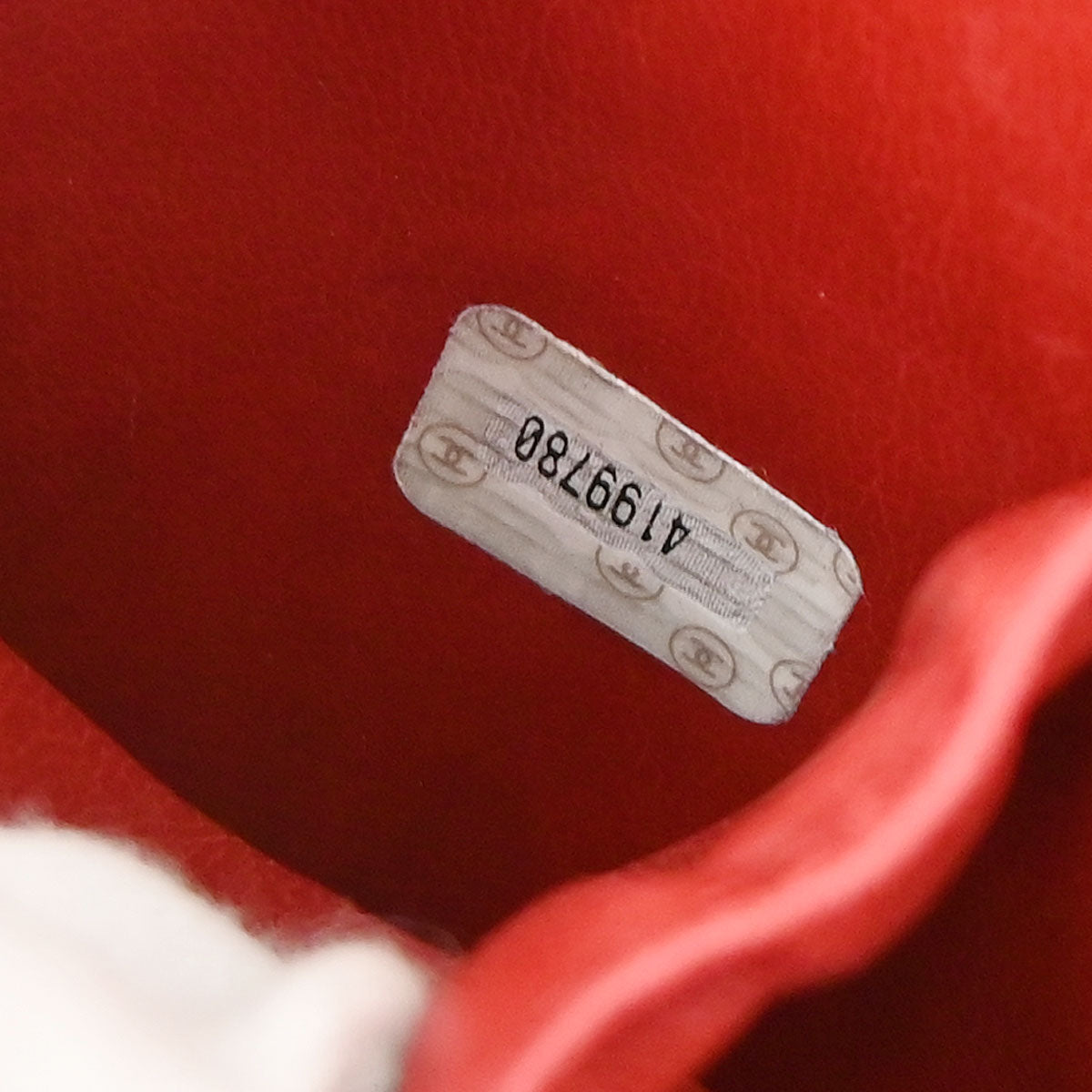 Chanel 1996-1997 Red Caviar Skin Timeless Vanity Handbag