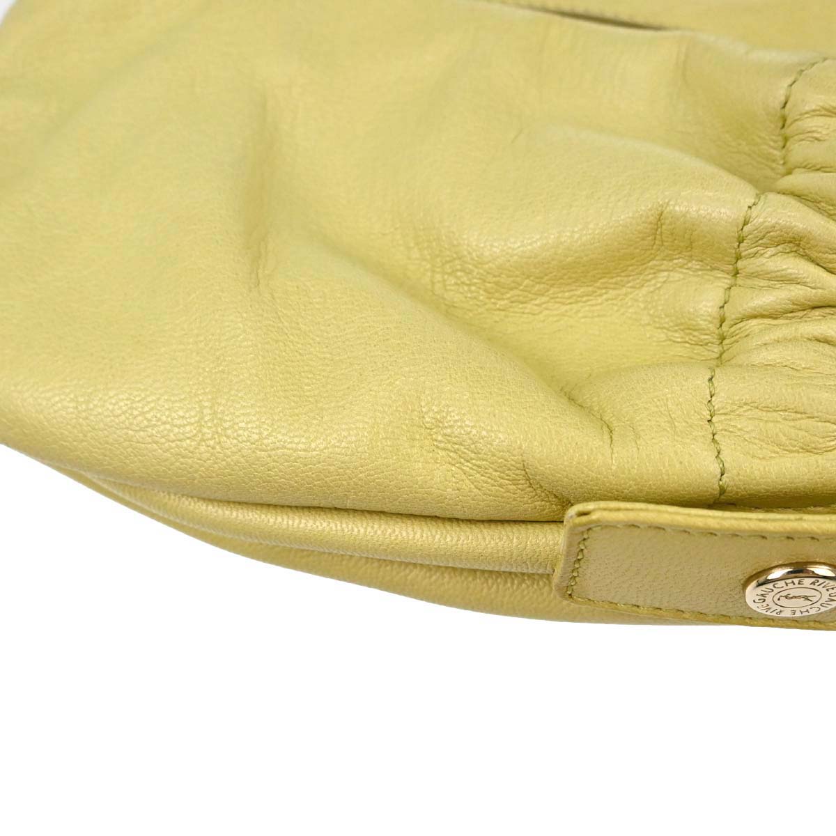 Yves Saint Laurent Yellow Leather Mala Mala Handbag
