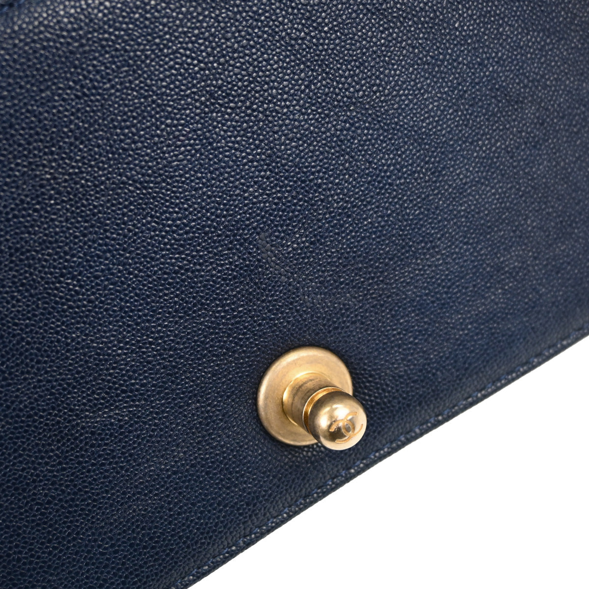 Boy Chanel 2018-2019 Navy Caviar Skin Small Chain Shoulder Bag