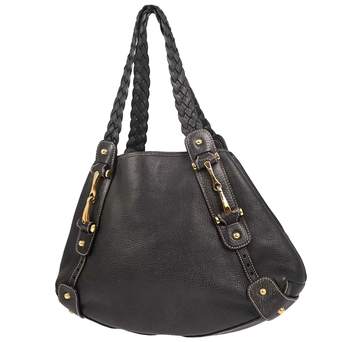 Gucci Gray Leather Handbag