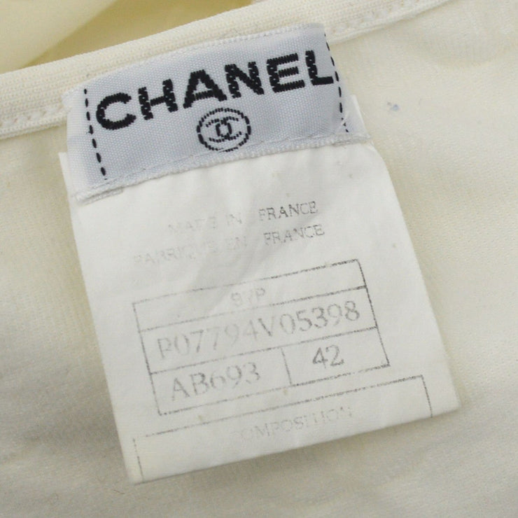 Chanel * Spring 1997 CC logo-embroidered cropped T-shirt #42