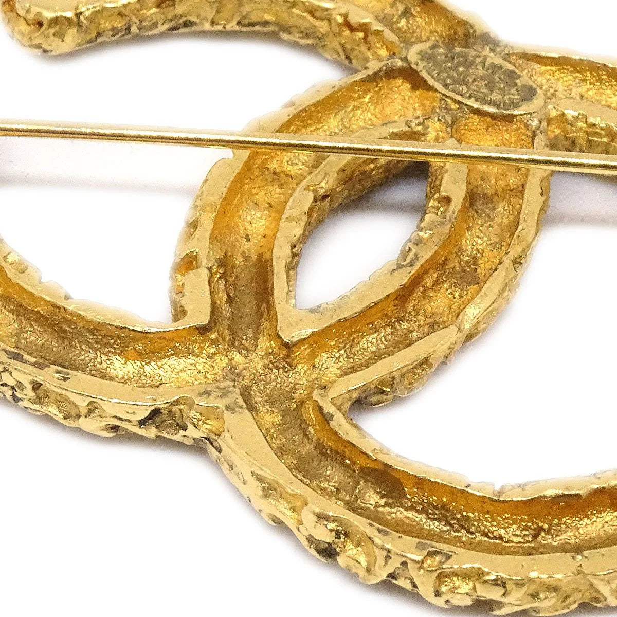 Chanel 1993 Florentine CC Brooch Large
