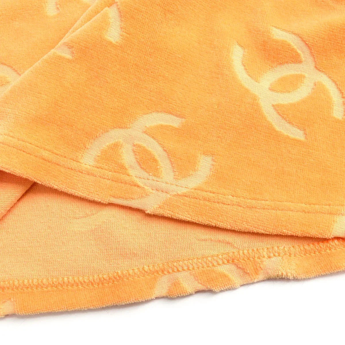 CHANEL 1996 Orange Velvet Dress