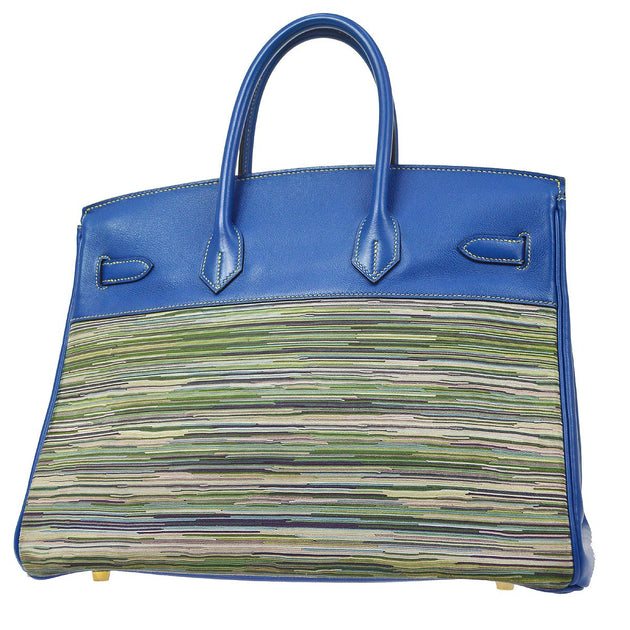 HERMES 2002 Birkin 35 Vibrato Blue France – AMORE Vintage Tokyo