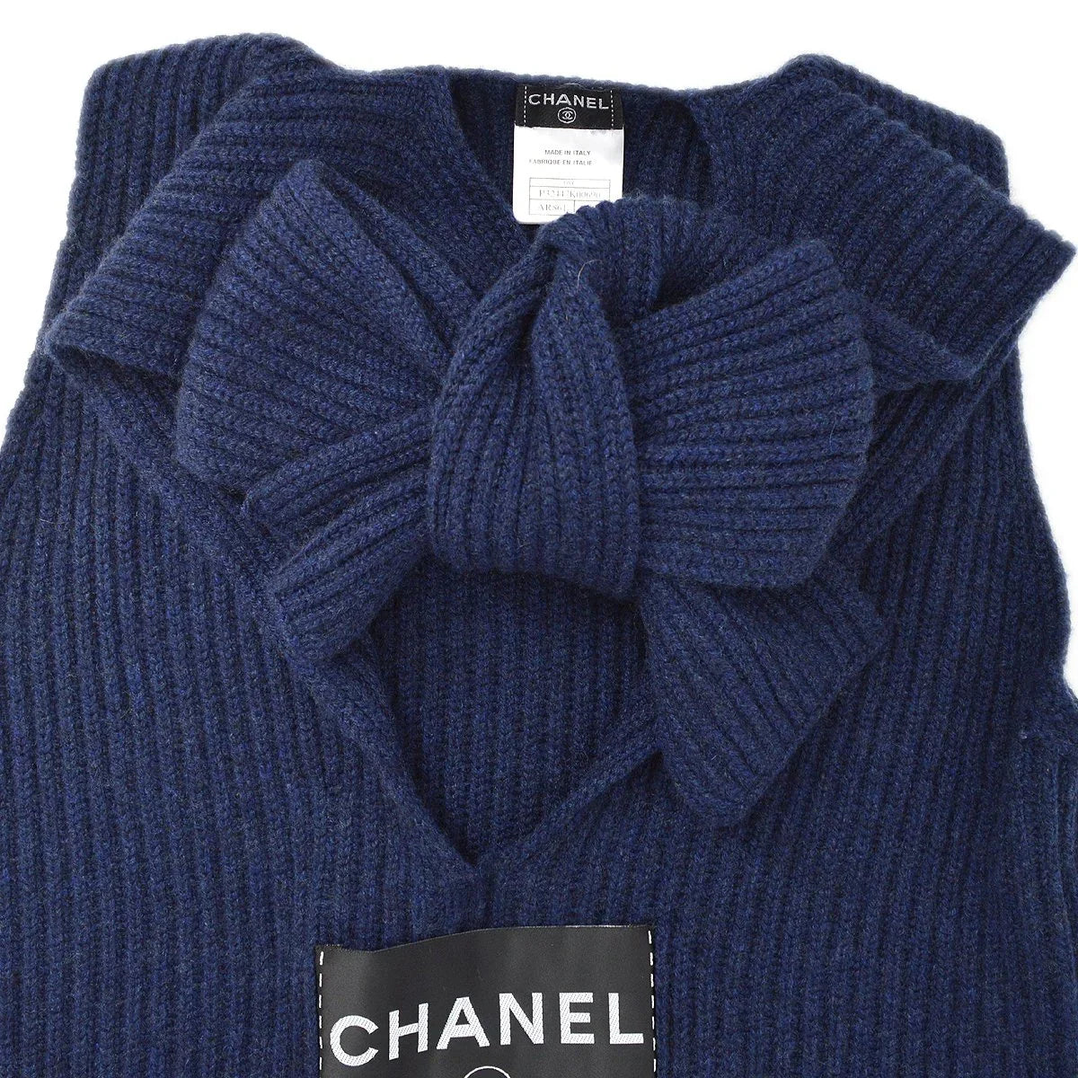 Chanel 2008 Cruise logo patch knitted dress #40