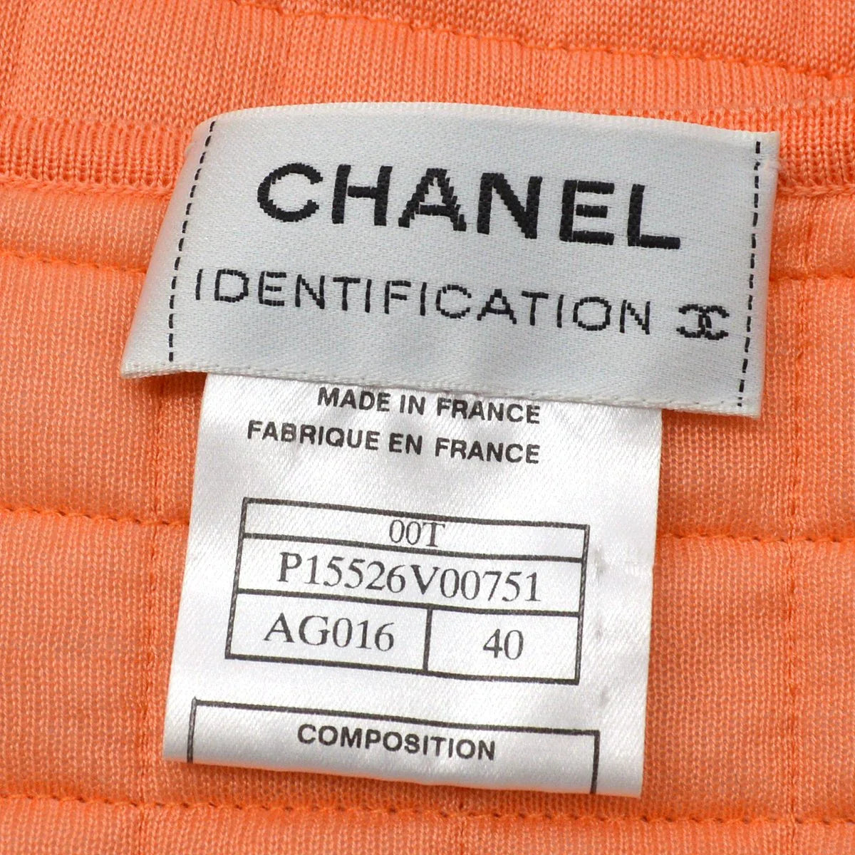 Chanel 2000识别橙色棉花巧克力棒顶部#40