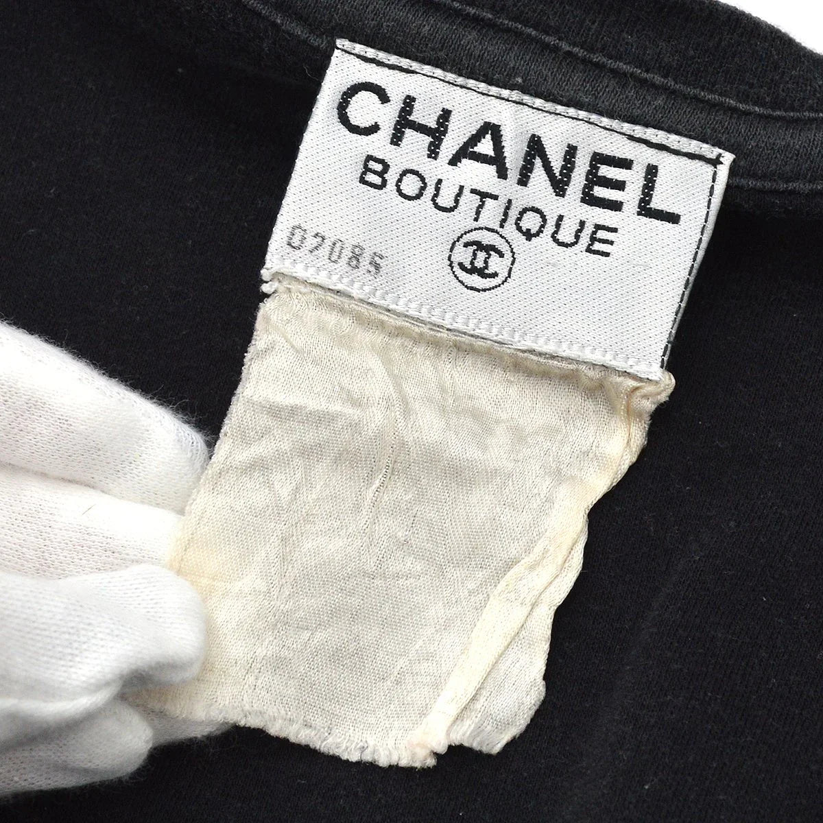 CHANEL Black Logo T-Shirt