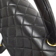 CHANEL 1994 Classic Flap Handbag Medium Black Lambskin