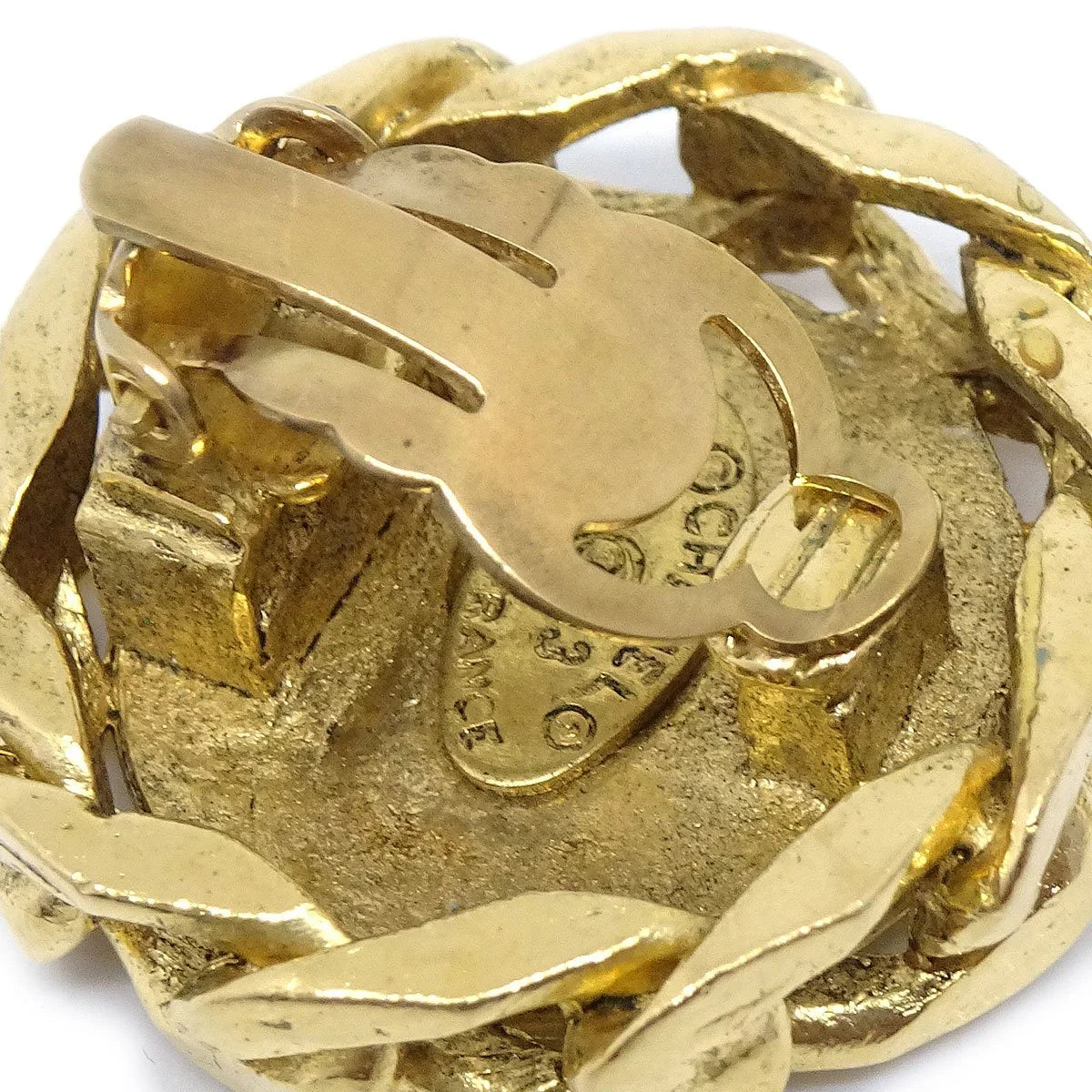 Chanel 1988 Crystal & Gold CC Earrings 23