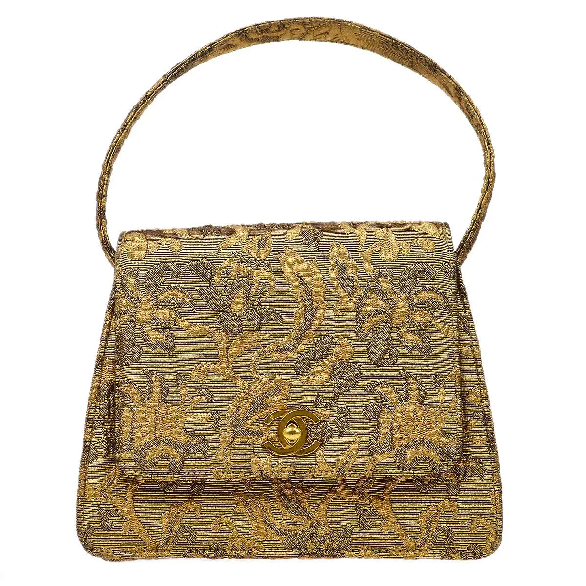 CHANEL * 1997-1999 Floral Jacquard Handbag