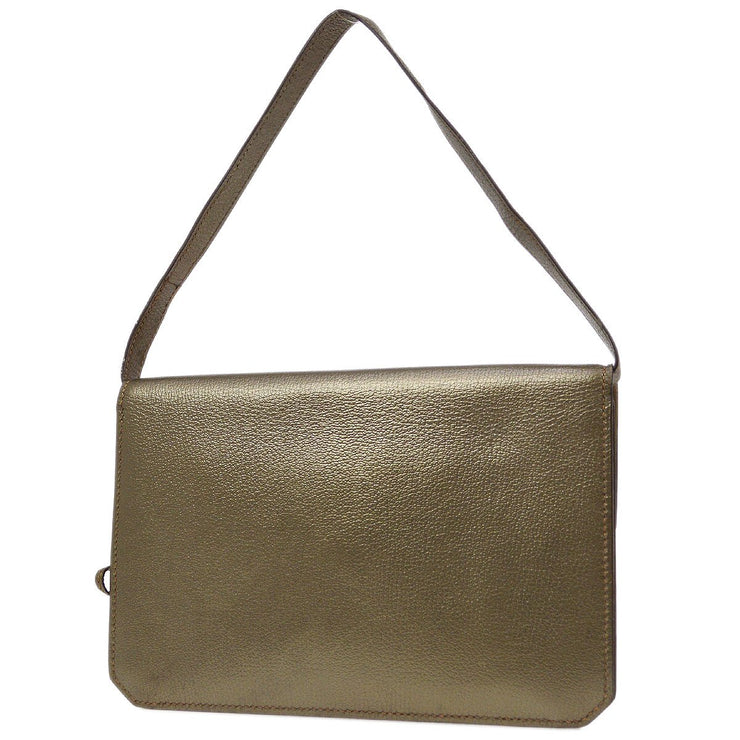 Hermes 2005 Handbag Metallic Gold