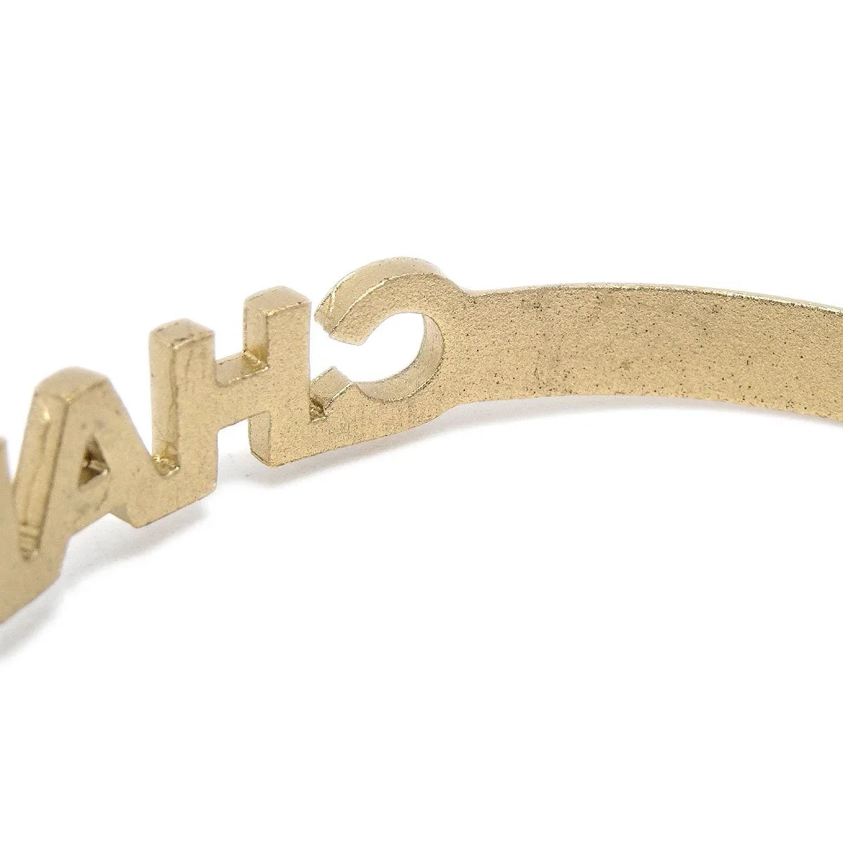 CHANEL 2001 Cruise Crystal & Gold CC Ring #52 and Logo Bangle Set