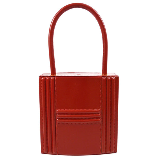 Hermes vintage Cadena clutch/ mini bag red rough box calf GHW